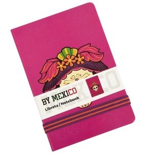 Pink Mexican Catrina 21cm Notebook - ByMexico 94